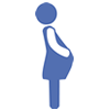 pregnant person icon